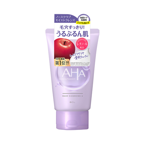 BCL AHA VA果酸温和卸妆洁面乳 苹果&茶香型 120g