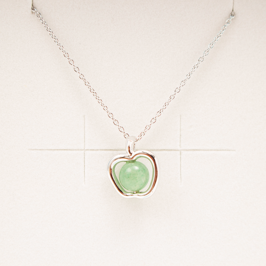 happy talk 纯美幸运石吊坠银质项链 东陵石(健康长寿) 1条