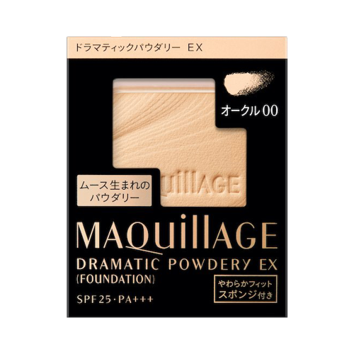 MAQuillAGE 心机 Dramatic 持久控油透明感打底粉饼 SPF25 PA++ OC00 粉芯 9.3g