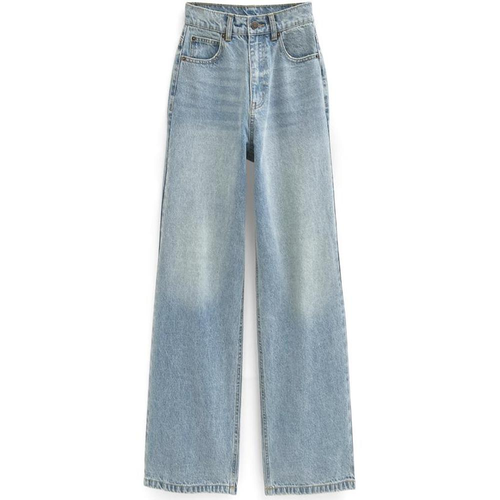 GRL 直筒宽松牛仔裤 蓝色 M 品番:cu533