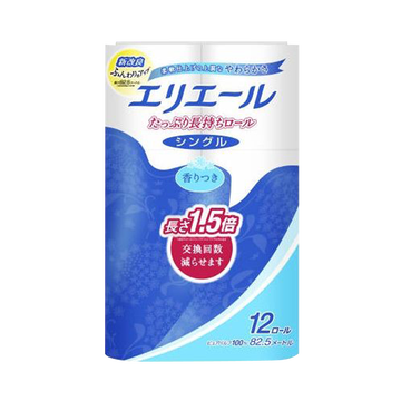 DAIO 大王制纸 elleair爱璐儿 大容量持久耐用卷纸 微香型 12卷