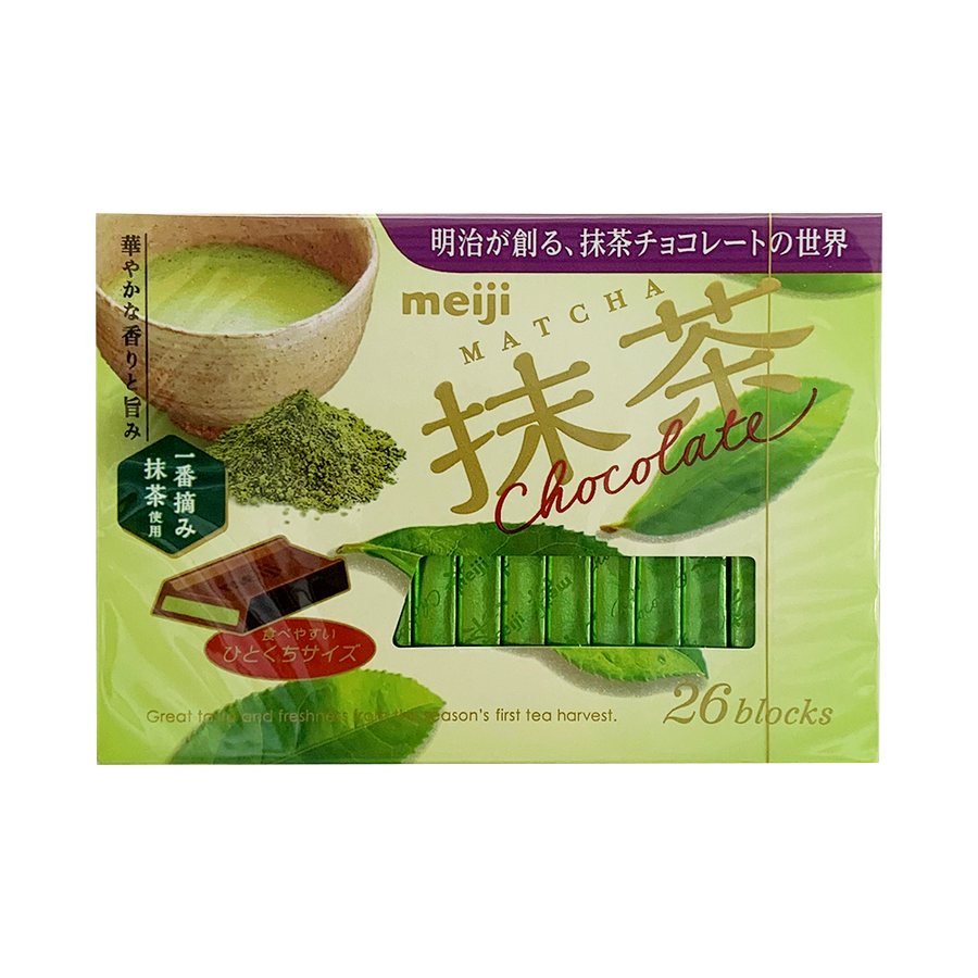 meiji 明治 浓郁醇厚抹茶牛奶巧克力 26块/盒