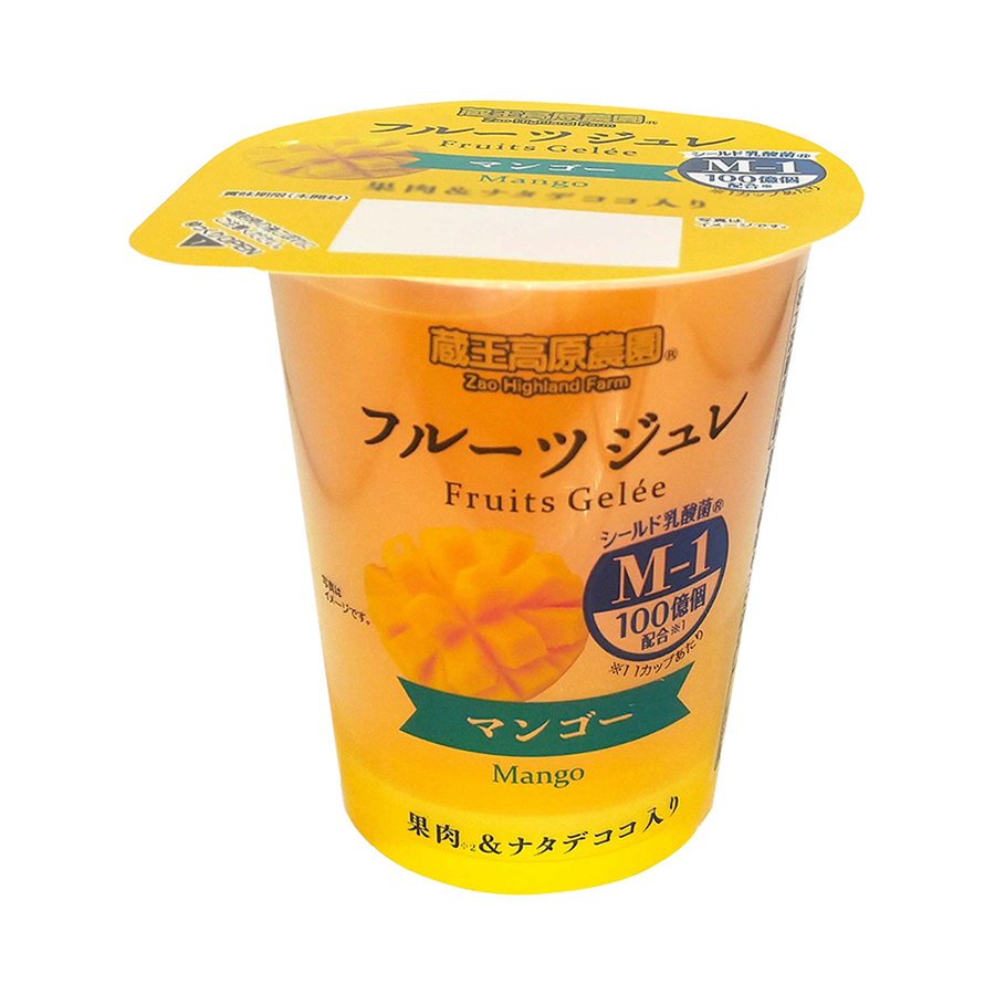 和歌山产业藏王高原农场乳酸菌水果果冻芒果味155g