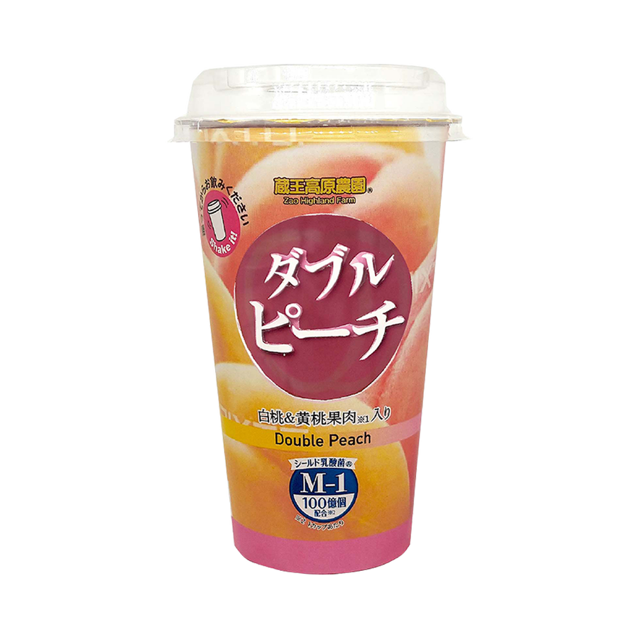 和歌山产业 藏王高原农场  乳酸菌果冻饮料 黄桃&白桃味 225g