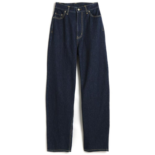 GRL 曲线牛仔裤 靛蓝 S 品番:qu01