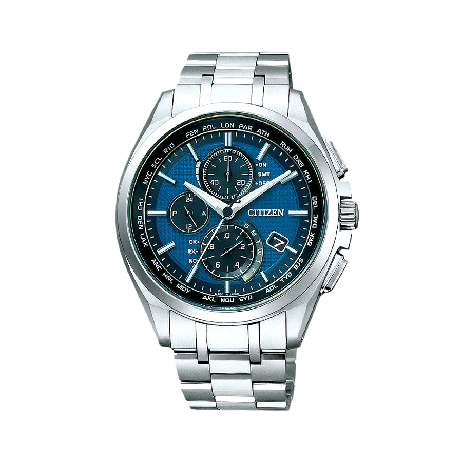 citizen 西铁城 attesa 男士光动能六局电波手表 at8040-57l 1只