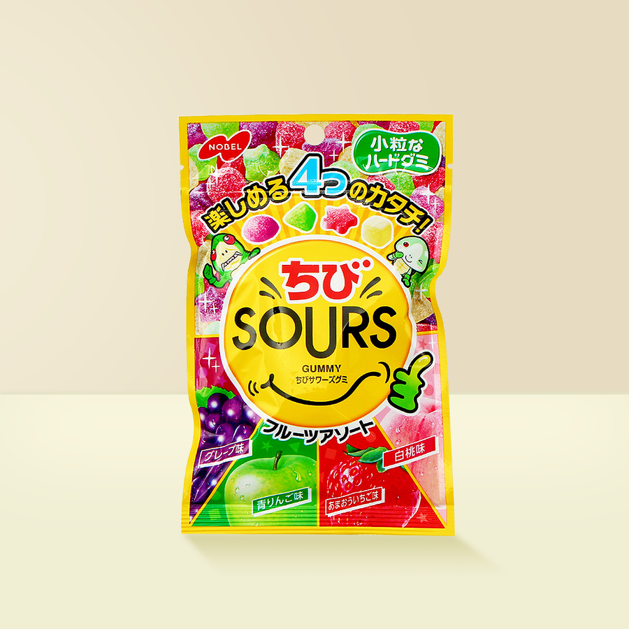nobel 诺贝尔sours 4种口味酸爽小软糖_nobel 诺贝尔休闲零食糖果