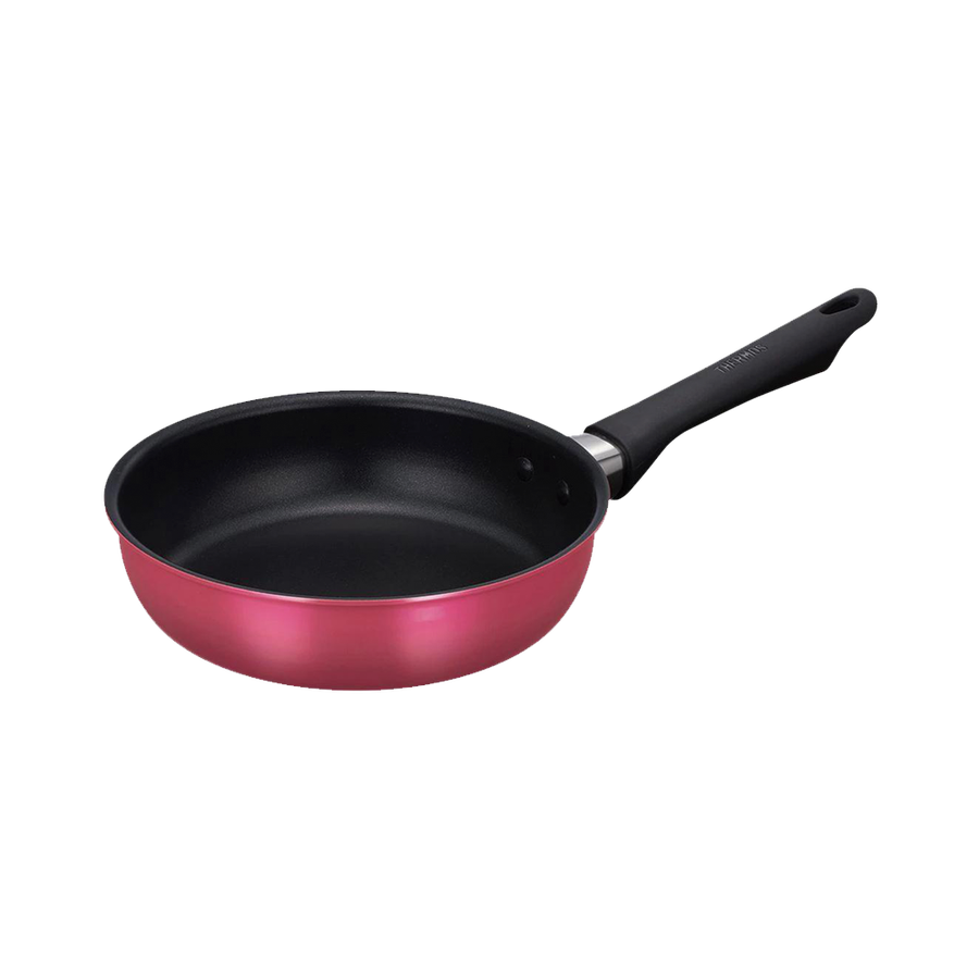 thermos 膳魔师 耐用系列 实用耐磨深型不粘平底锅kfg 酒红色 20cm